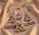 Oval Pearl Drop Choker Set-00276 | Women Jewelry | Wedding Jewelry & Sets | Brand New