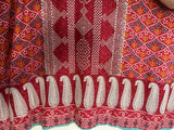 Red Embroidered Shirt | Women Locally Made Kurta | Small | Preloved