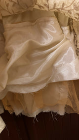 Zari Embroidery Maxi | Women Frocks & Maxis | Beige | Medium | Preloved
