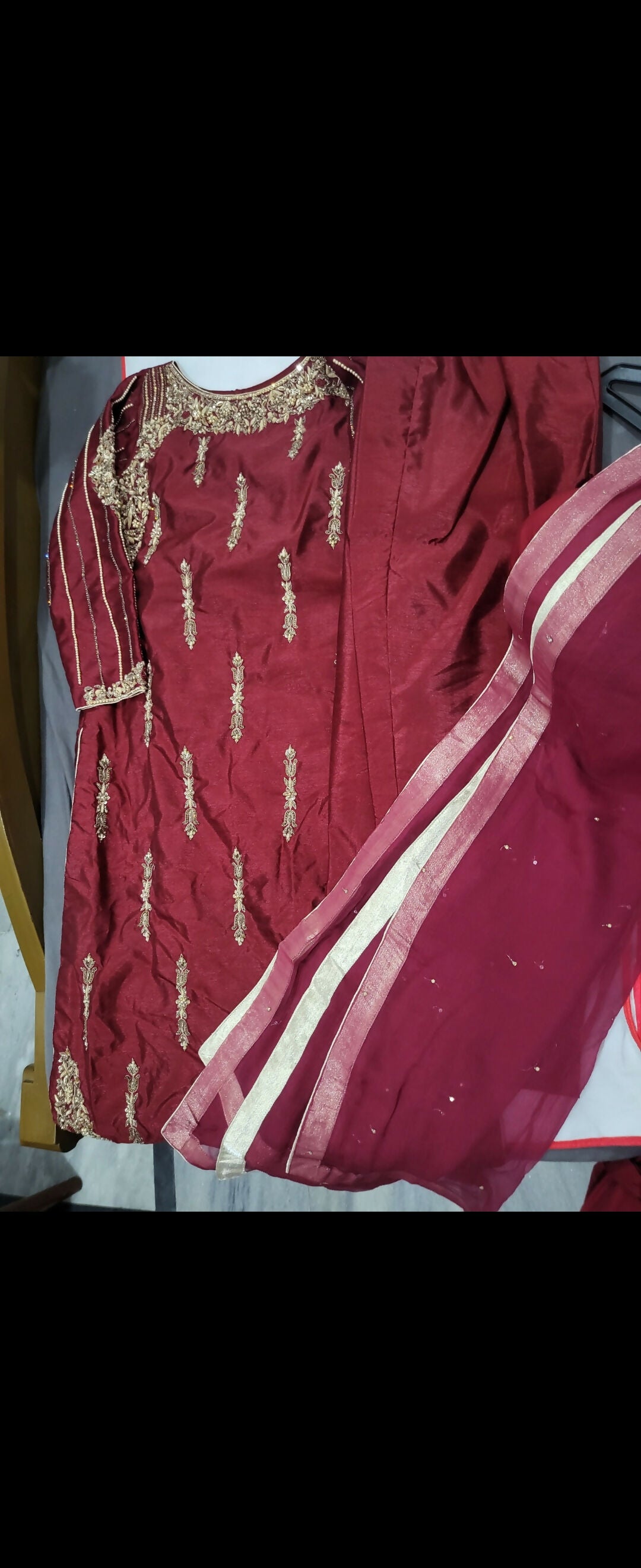 Beautiful 3PC Stitched Suit | Women Locally Made Formals | Medium | Worn Once