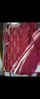 Beautiful 3PC Stitched Suit | Women Locally Made Formals | Medium | Worn Once