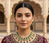 Square Tear Drop Necklace Set-00017 | Women Jewelry | Wedding Jewelry & Sets | Brand New