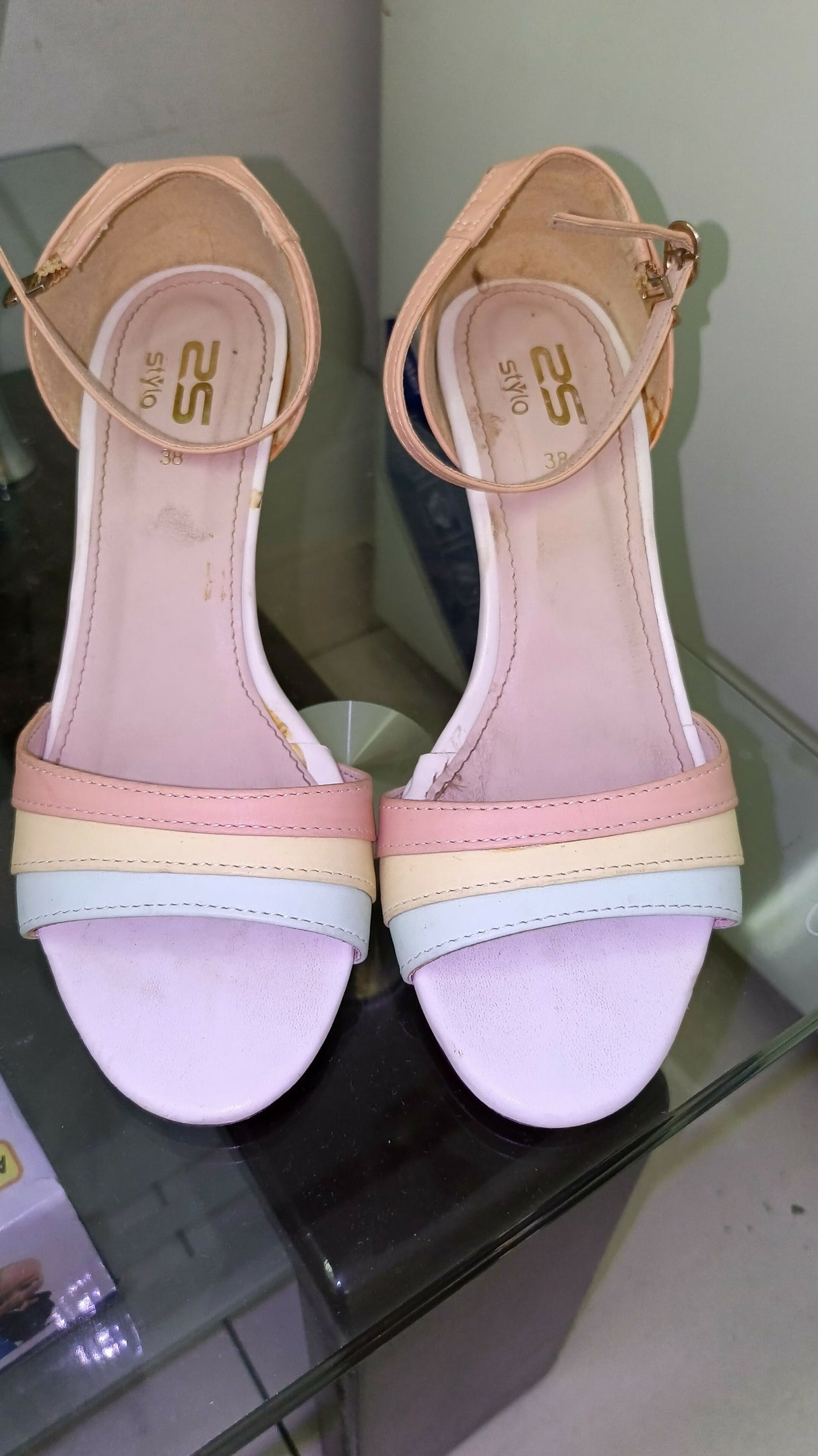 Stylo | Multi Color | Women Shoes | Heels | Size: 38 | Worn Once