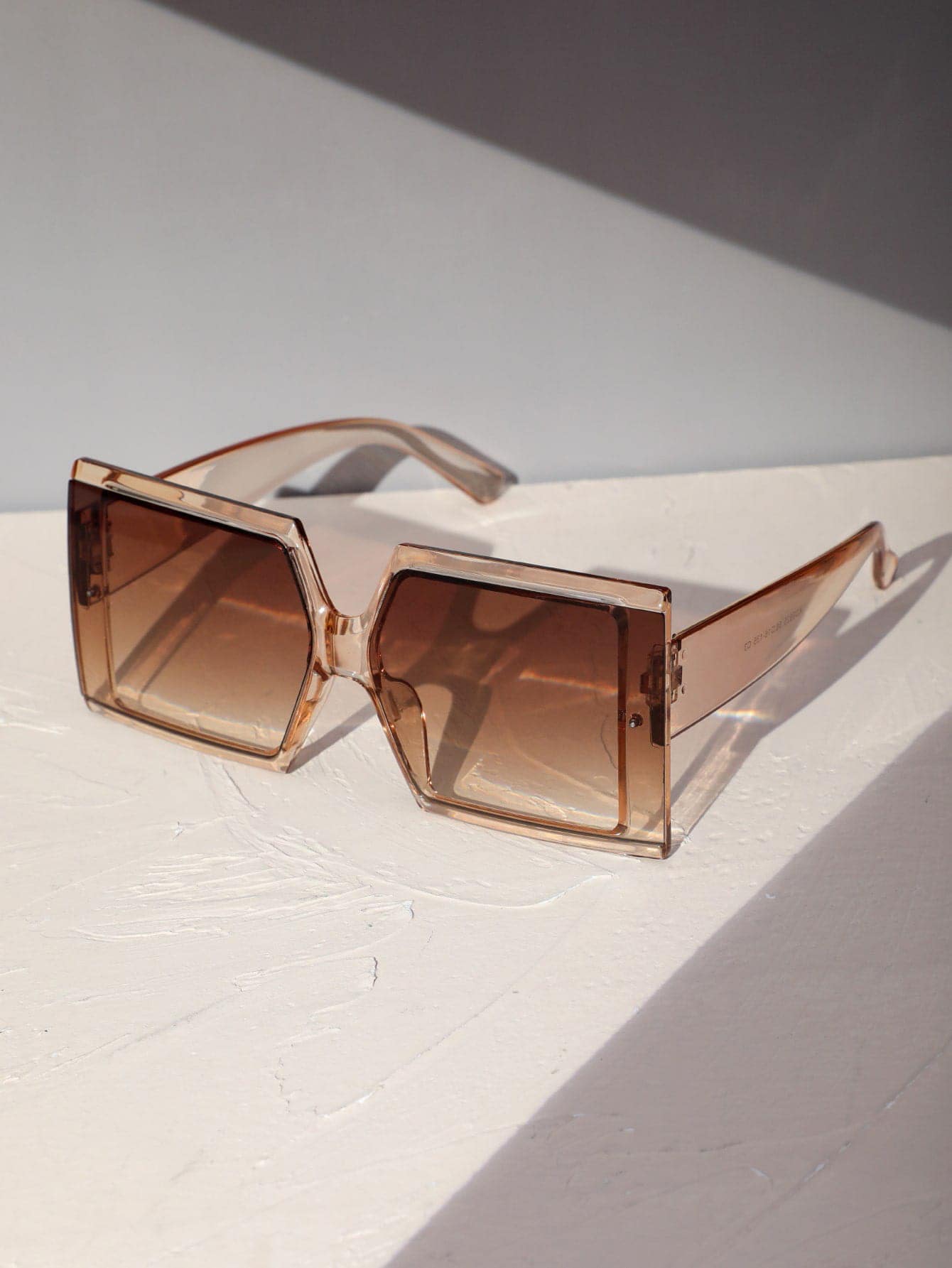Buy SHEIN Ombre Lens Square Frame Fashion Glasses in Pakistan