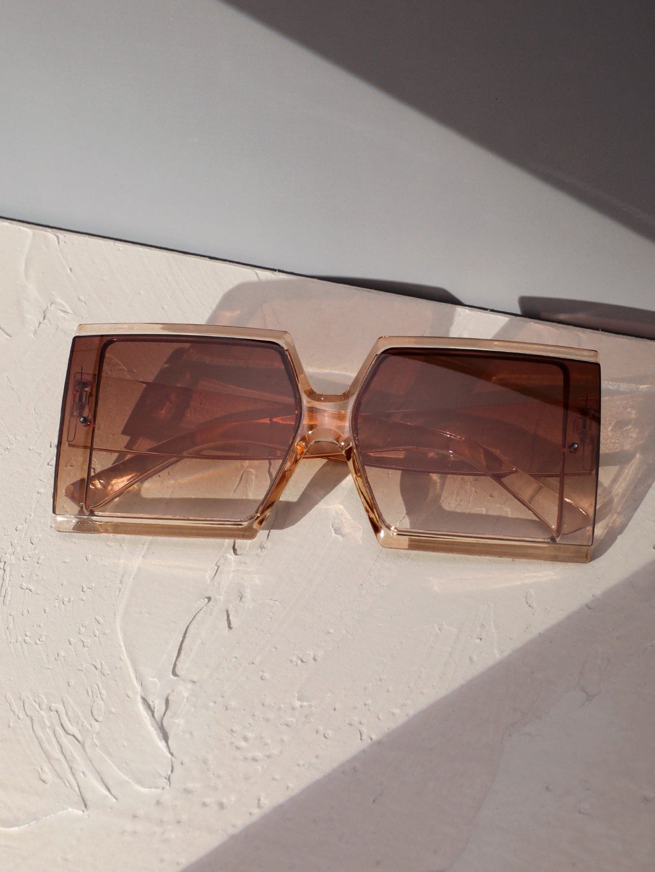 Buy SHEIN Ombre Lens Square Frame Fashion Glasses in Pakistan
