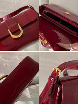 Buy SHEIN One Solid Colored Glossy Evening Clutch Bag, Featuring A Chic And Unique Short And Curved Design in Pakistan