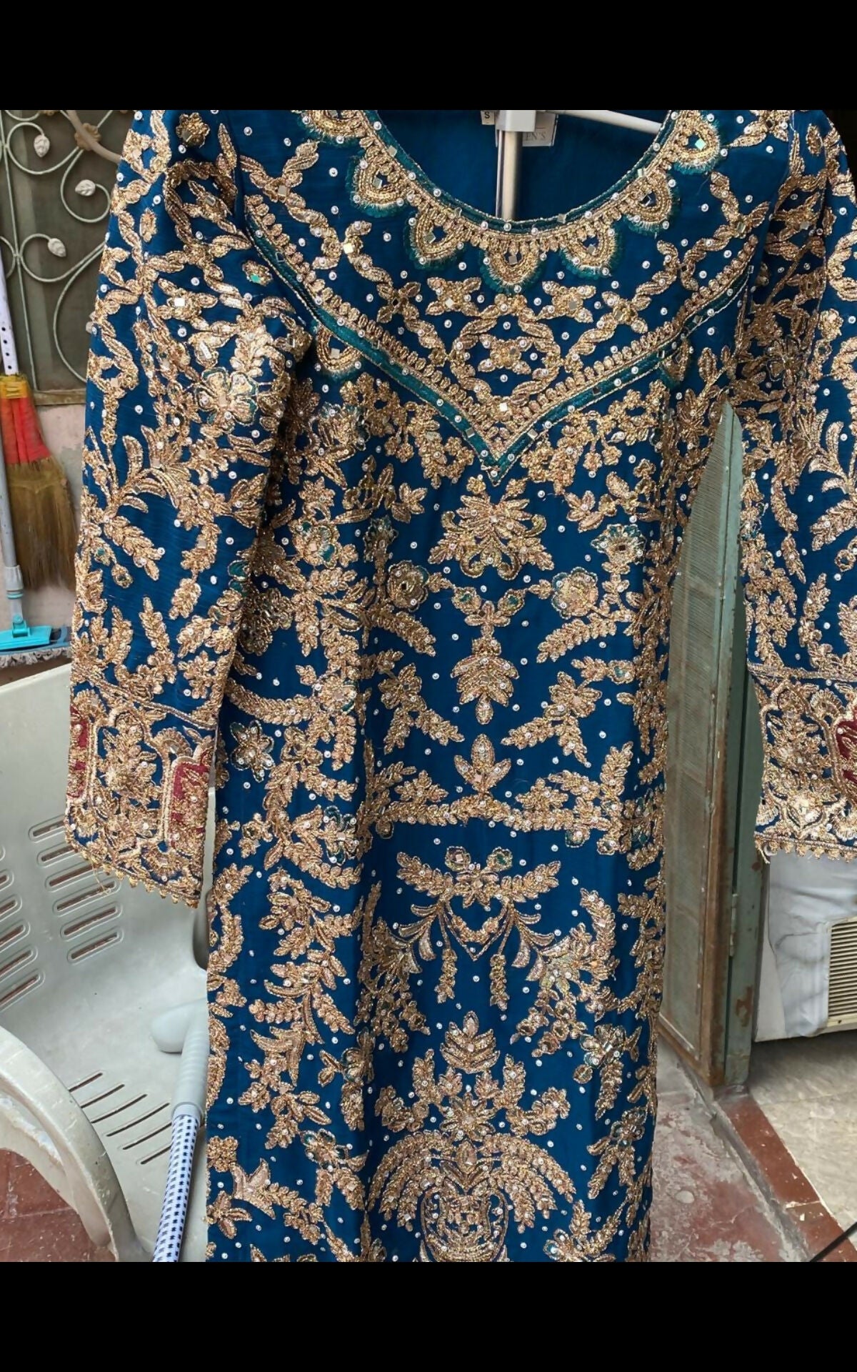 Haseen Official Three Piece Formal Fancy Dress | Women Branded Kurta | Small |Worn Once