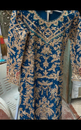 Haseen Official Three Piece Formal Fancy Dress | Women Branded Kurta | Small |Worn Once