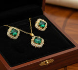 Square Pendant Set-00271 | Women Jewelry | Necklaces & Pendants | Casual jewelry sets | Brand New