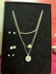 STYLO | Silver Pendants with Silver EarTops | Women Jewellery | New
