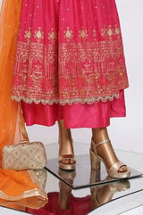 Pink Anarkali Frock | Women Frocks & Maxis | Medium | Worn Once
