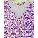 Embroided lawn 3Pcs | Women Locally Made Kurta | Medium | Purple | Brand New
