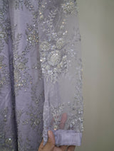 Lilac Embroidered Maxi | Women Frocks & Maxis | Small | Preloved