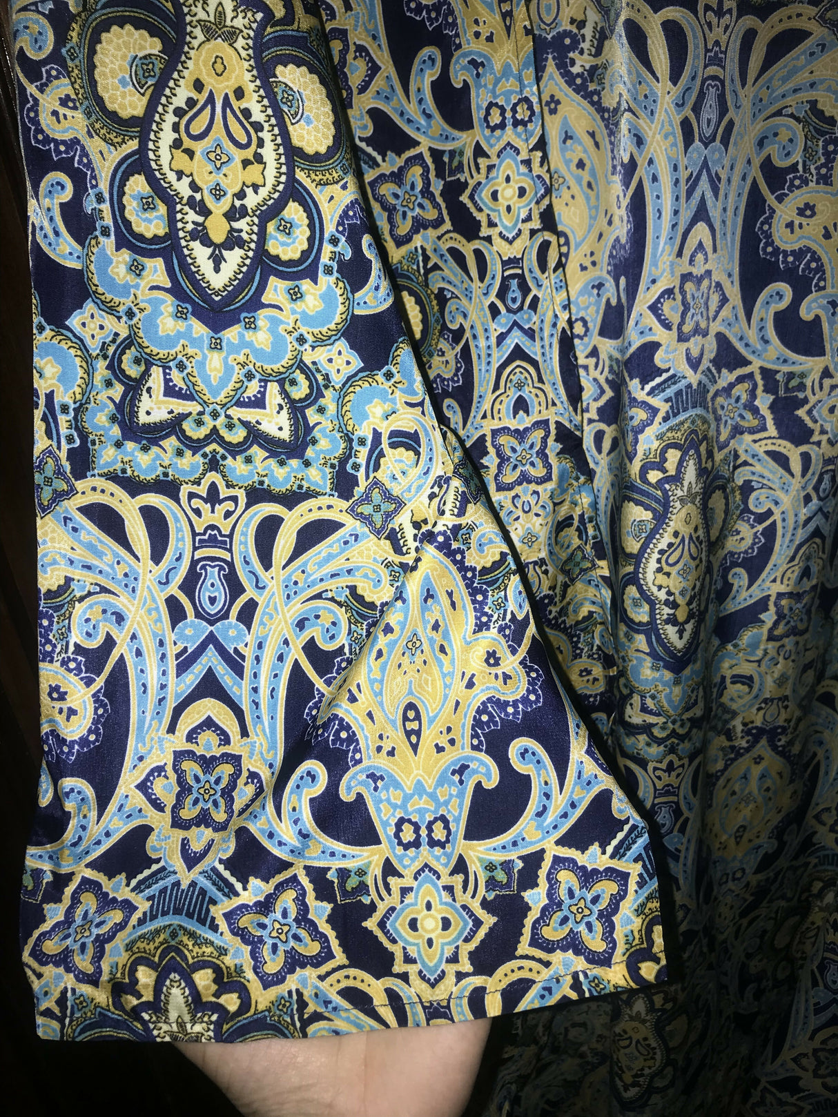 White and Blue Front Open Kurta | Women Locally Made Kurta | Small | New