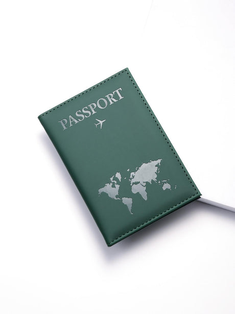 Buy SHEIN PU Travel Passport Cover Fashion Women Passport Holder Case for Men Travel Document vacation accessories for holiday season in Pakistan