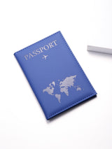 Buy SHEIN PU Leather Travel Passport Cover Fashion Women Passport Holder Case for Men Travel Document vacation accessories for holiday season in Pakistan