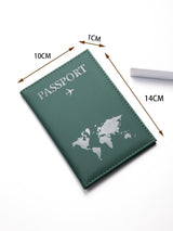 Buy SHEIN PU Travel Passport Cover Fashion Women Passport Holder Case for Men Travel Document vacation accessories for holiday season in Pakistan