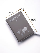 Buy SHEIN PU Travel Passport Cover Fashion Women Passport Holder Case for Men Travel Document vacation accessories for holiday season in Pakistan