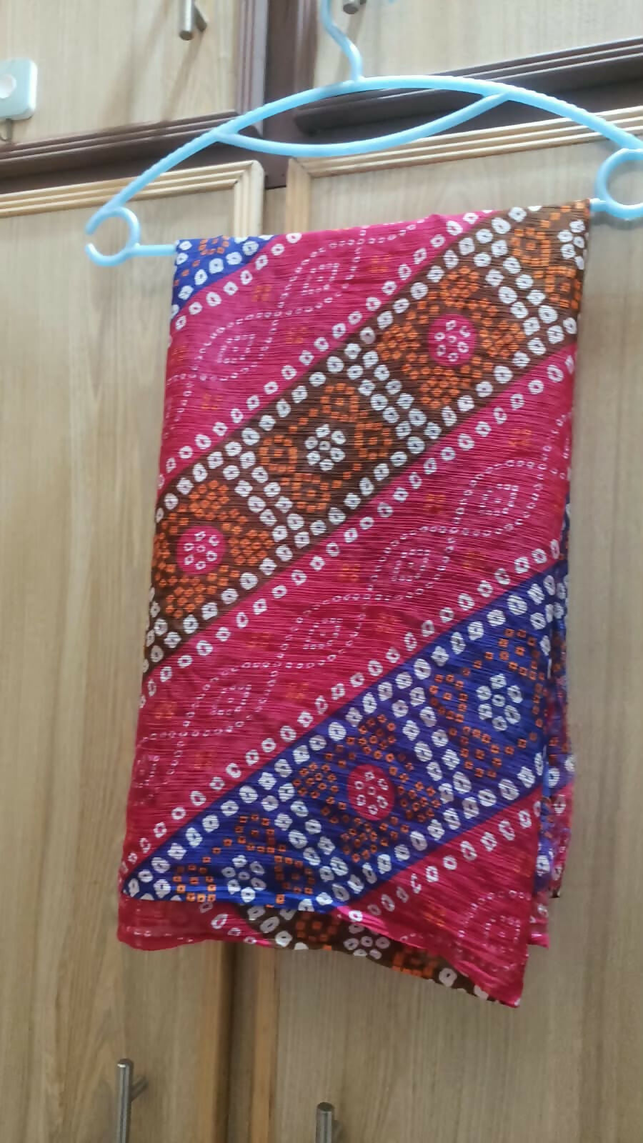 Pink Chunri Print Dupatta | Women Accessories | Duppatas & Shawls | Large | Brand New