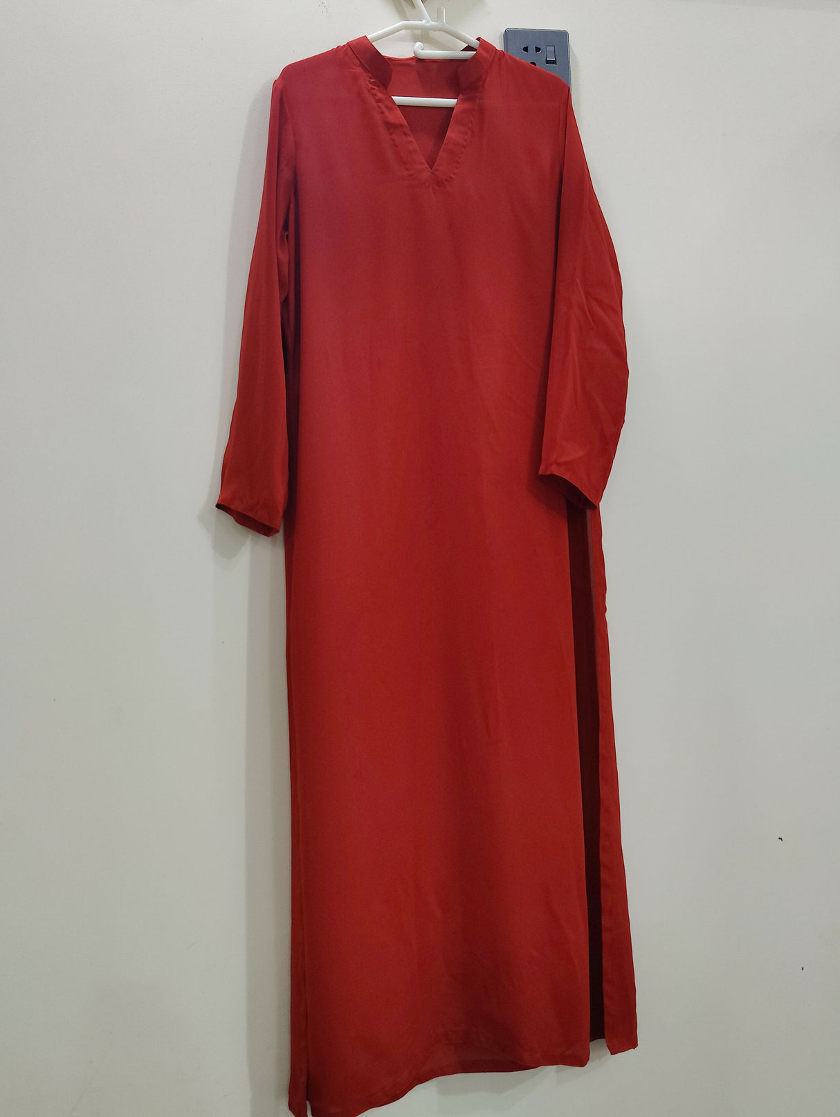 Red Long Shirt | Women Locally Made Kurta | Medium | Worn Once