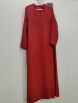 Red Long Shirt | Women Locally Made Kurta | Medium | Worn Once