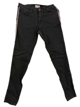 Black Stripe Jeans | Women Bottoms & Pants | Small | Preloved