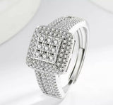 Square Stone Ring Adjustable-00823 | Women Jewelry | Rings | Brand New