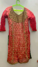 Red Embroidered Suit | Women Locally Made Formals | Small | Preloved