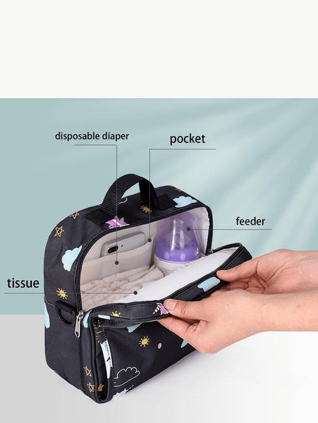 Buy SHEIN Portable Diaper Bag For Baby, Waterproof Nappy Storage Bag, Shoulder Bag For Mom in Pakistan