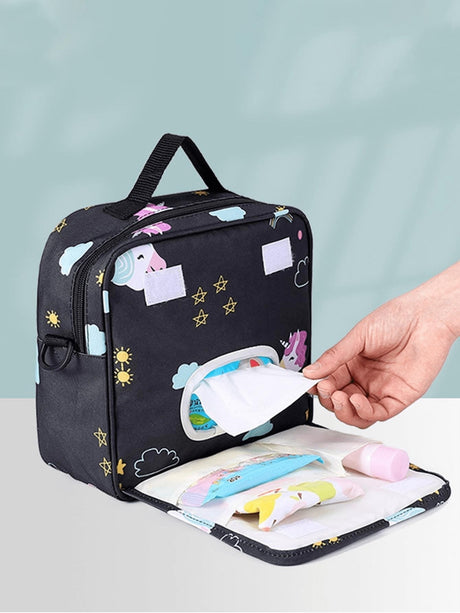Buy SHEIN Portable Diaper Bag For Baby, Waterproof Nappy Storage Bag, Shoulder Bag For Mom in Pakistan