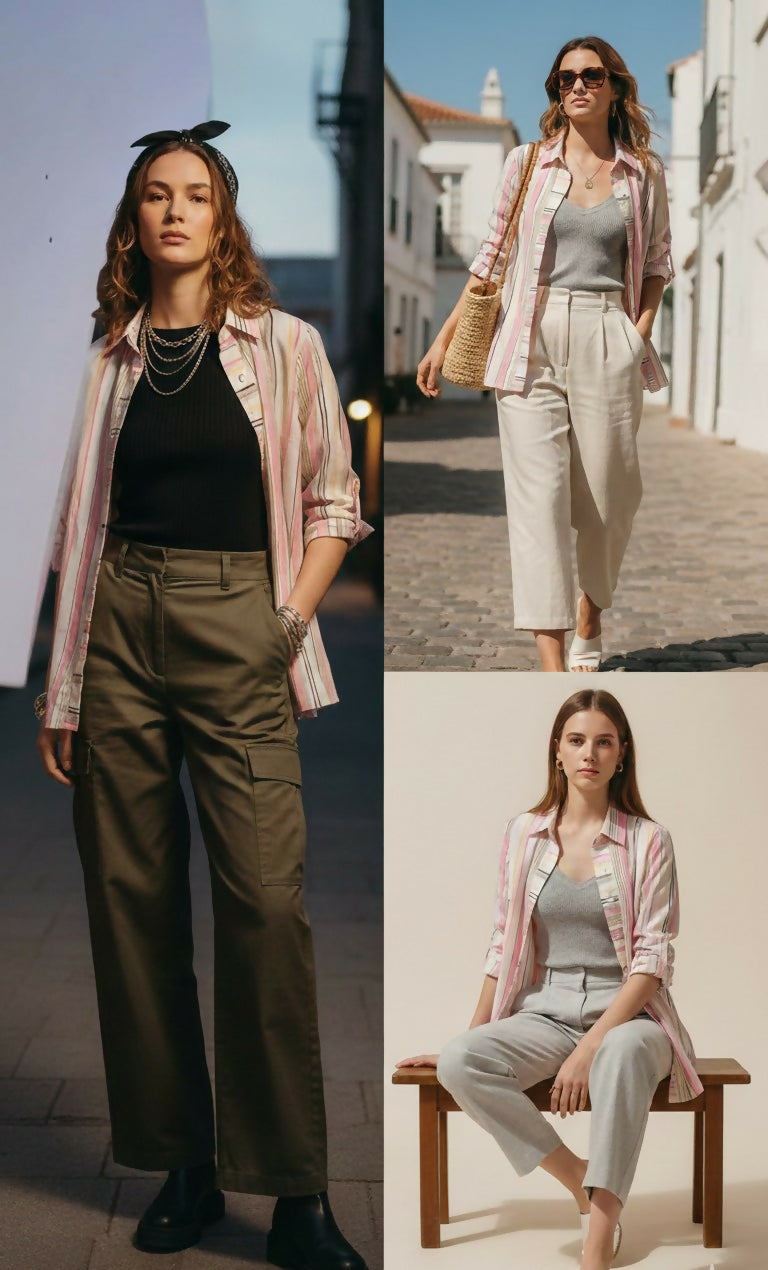 Pastel Pink stylish Western Top | Women Tops & Shirts | Large | Preloved