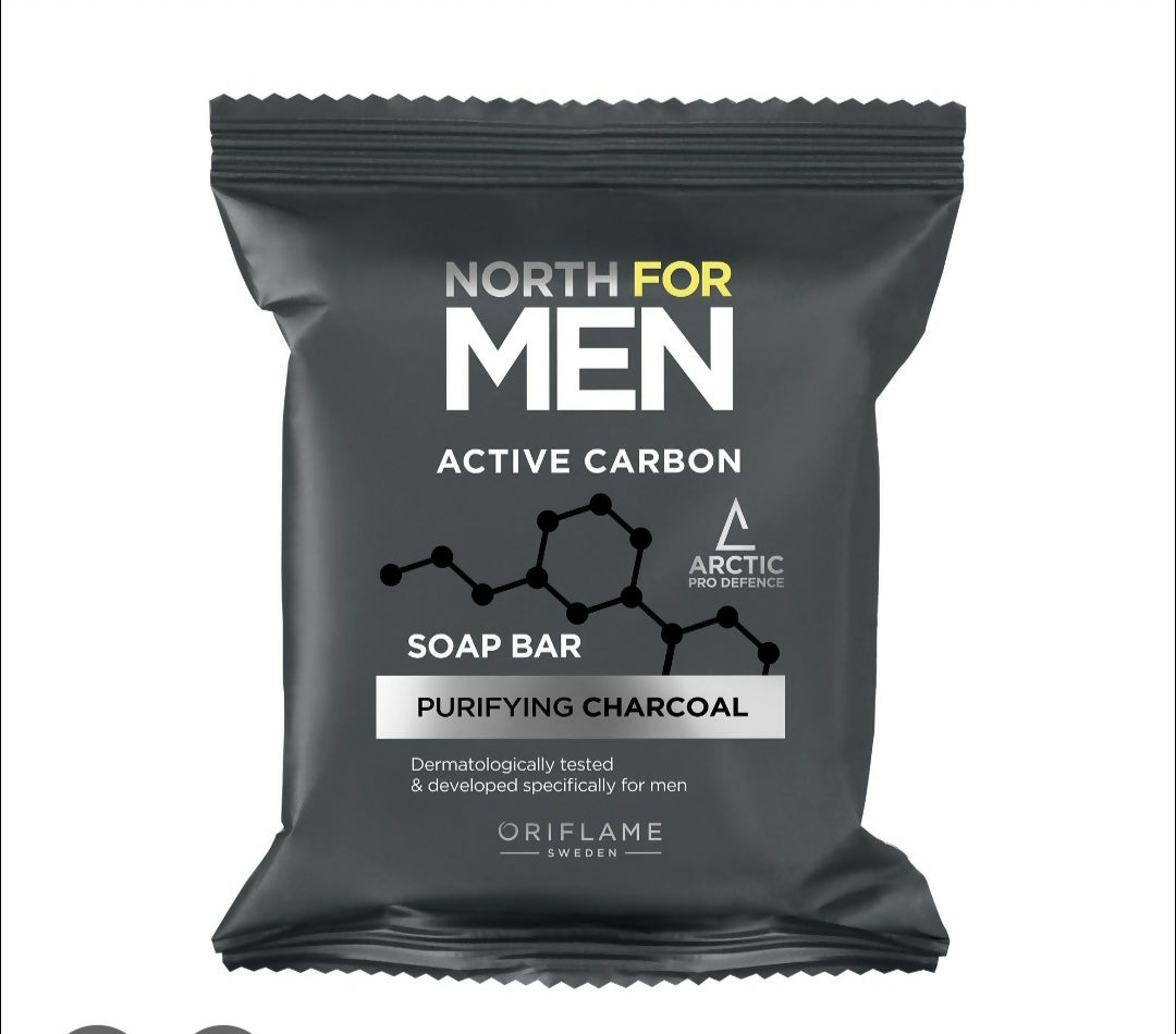 Oriflame | North For Men Active Carbon Soap Bar | Men Beauty | Face | Brand New