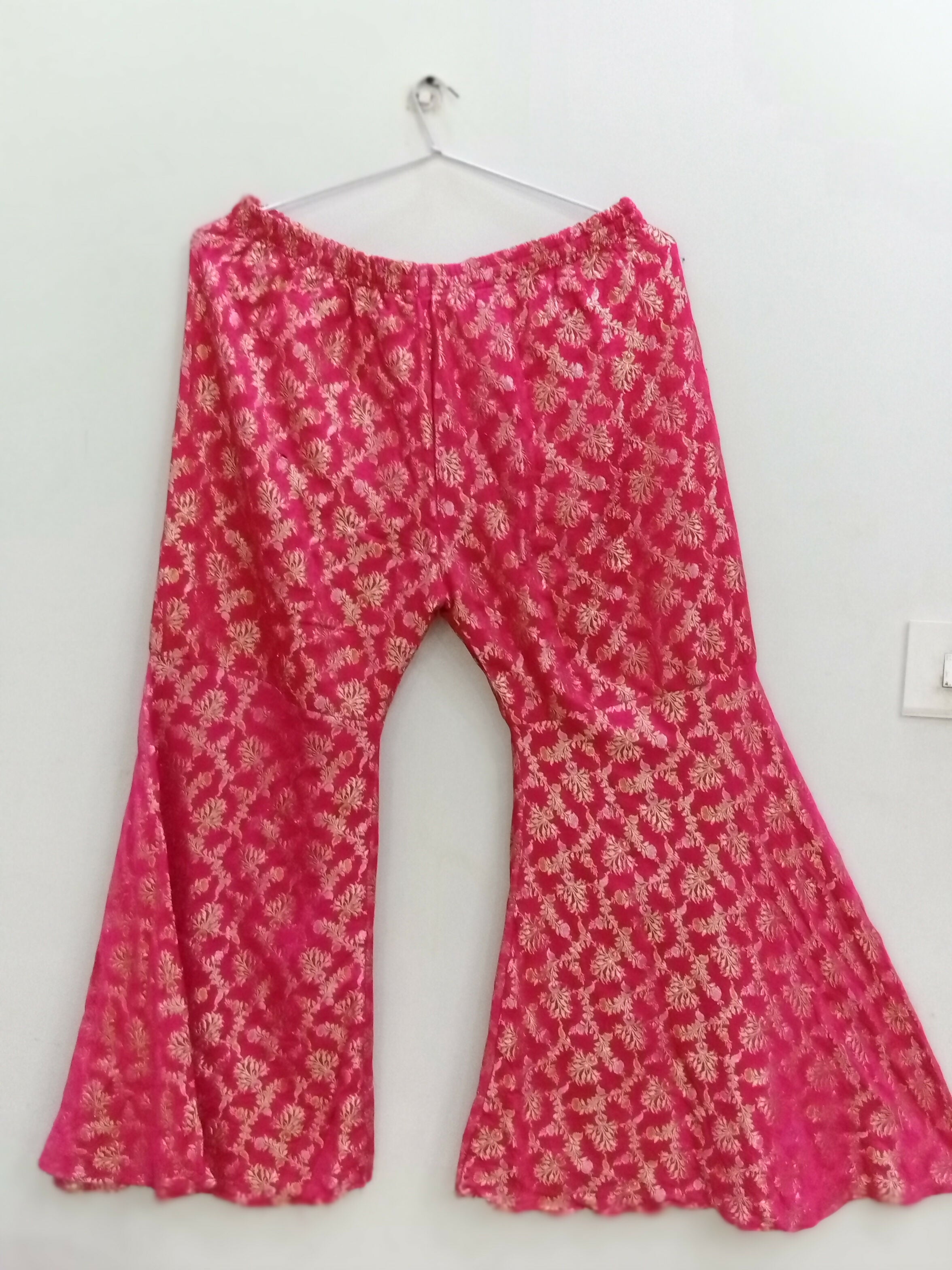 Purple Angharka with Shocking Pink | Women Locally Made Formals | Large | Preloved