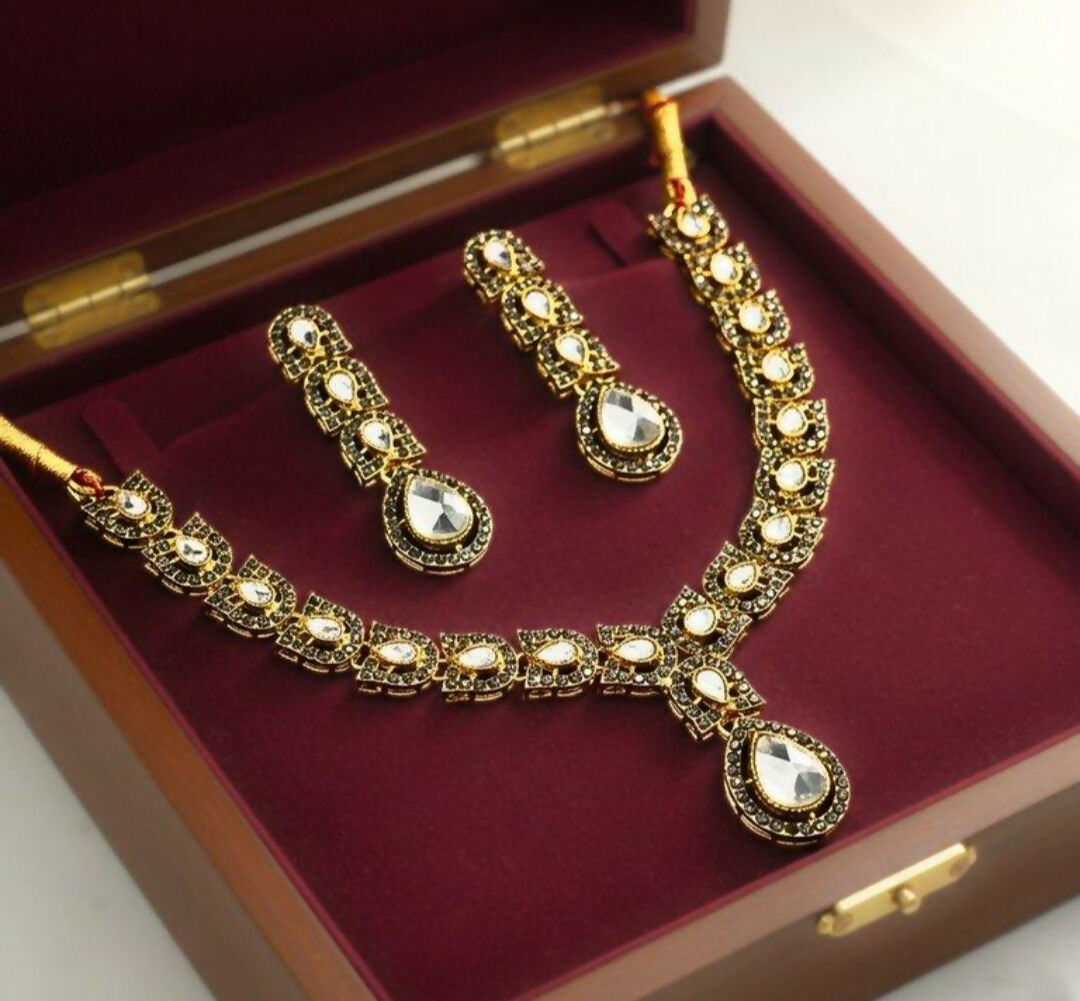 Tear Drop Necklace Set-00034 | Women Jewelry | Wedding Jewelry & Sets | Brand New