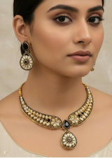 Flower tear drop necklace set-00018 | Women Jewelry | Brand New