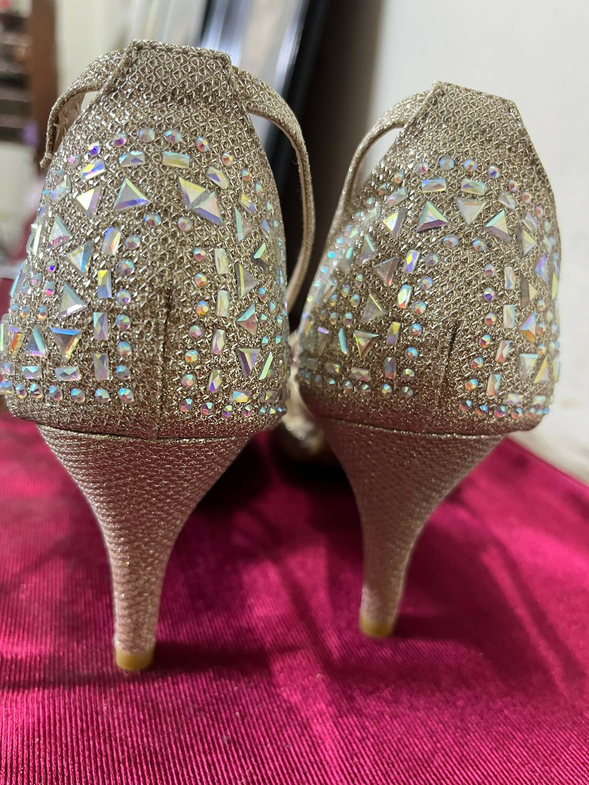 Delicacy(USA) | Fancy Gold Heels | Women Shoes | Size: 8 | New