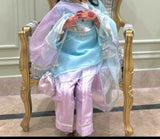 Ice Blue Suit | Kids | Girl Shalwar Kameez | 5 to 6 Yrs | Worn Once