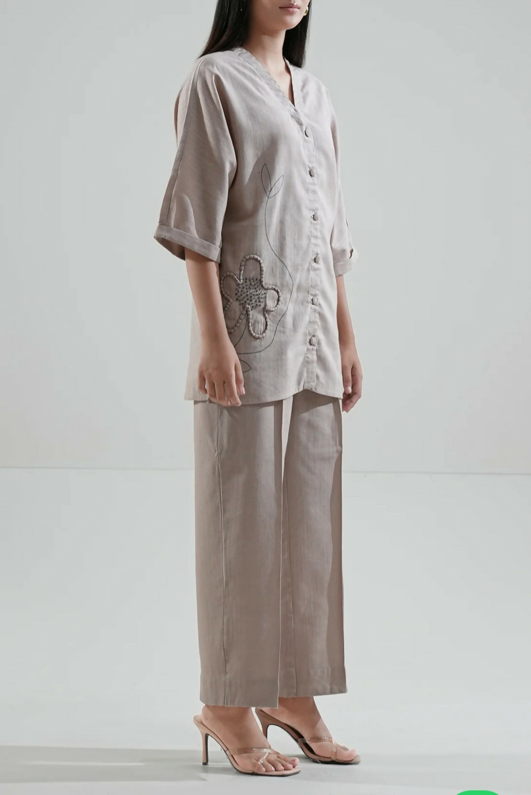 2PC Stitched Cord Set | Women Locally Made Kurta | Medium | New