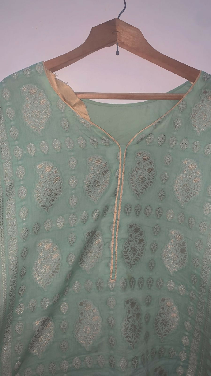 Green Shirt | Women Locally Made Kurta | Large | Preloved