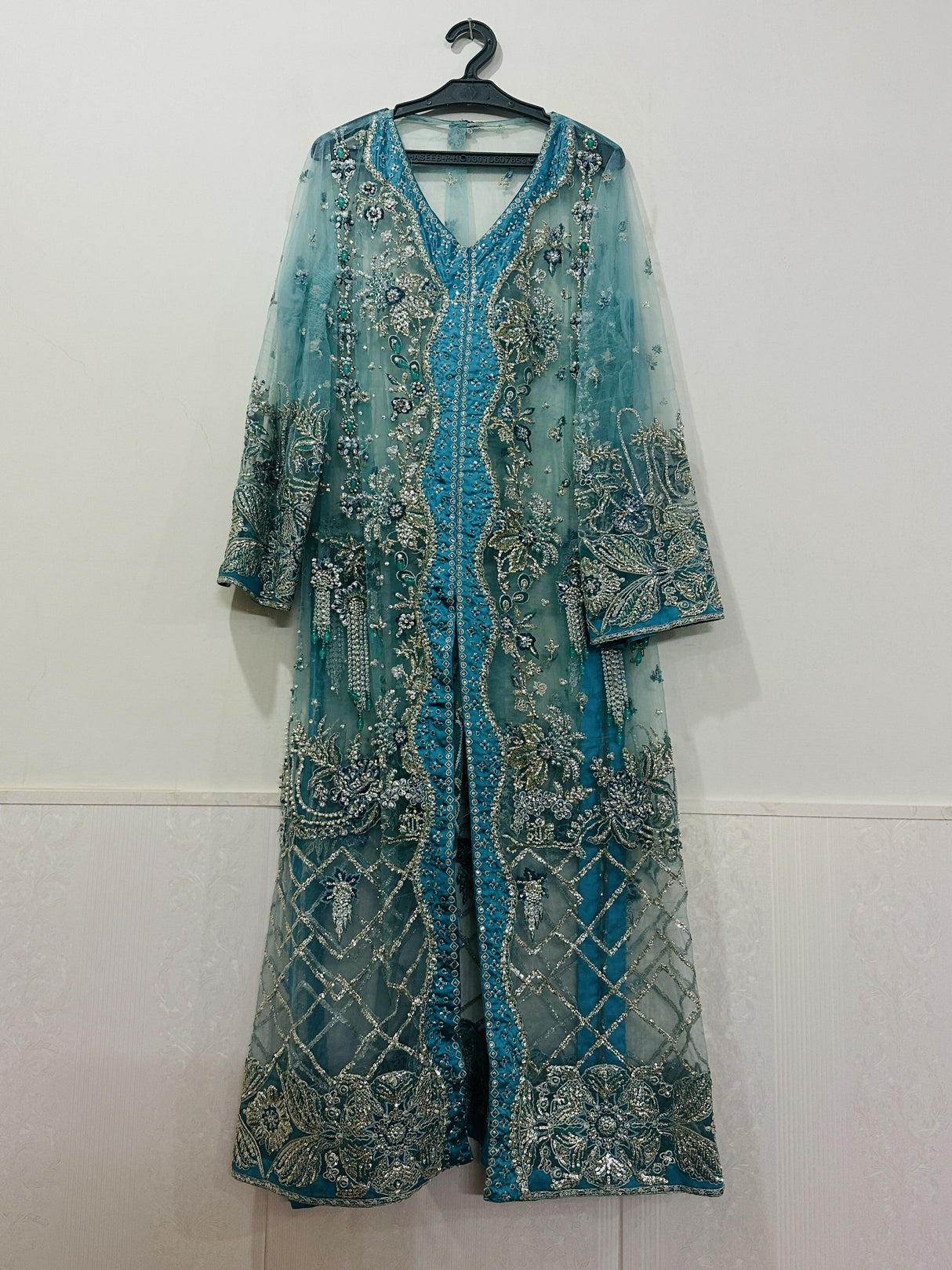 Mushq | Blue Dress | Women Branded Formals | Small | Preloved