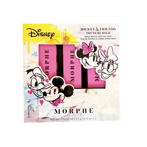 Morphe – Mickey & Friends | Mega Matte Lipstick Trio | Women Beauty X | New