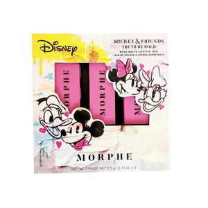 Morphe – Mickey & Friends | Mega Matte Lipstick Trio | Women Beauty X | New