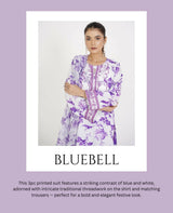 Beautiful White & Purple Suit | Women Locally Made Kurta | Small | New