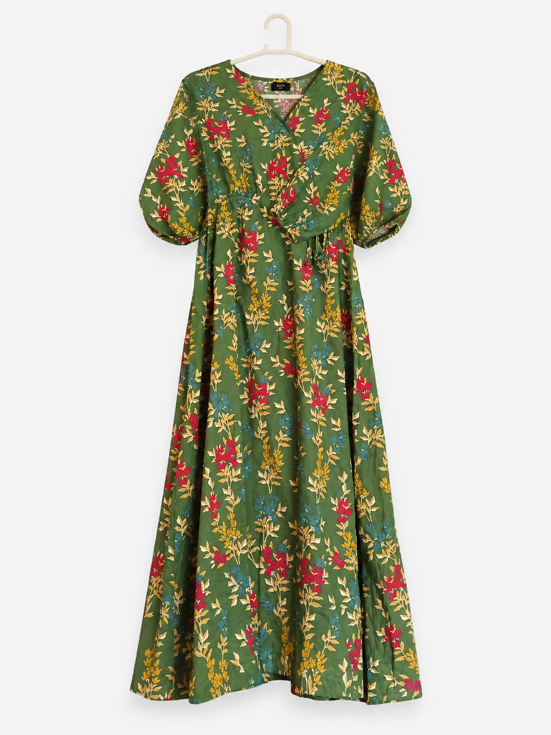Saya | Olive Green Lawn Kurta | Women Branded Kurta | XSmall | Worn Once