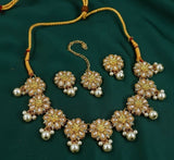 Flower Pearl Drop Necklace Set-00020 | Women Jewelry | Wedding Jewelry & Sets | Brand New