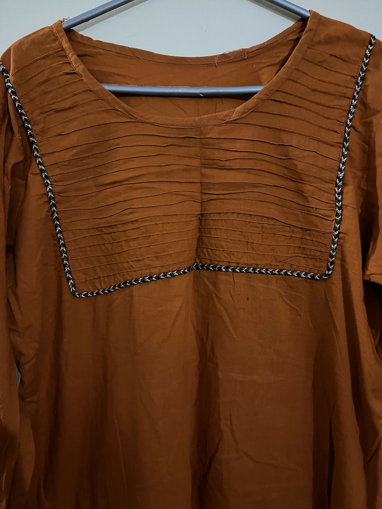 Rust Orange Kurta | Women Locally Made Kurta | Medium | Preloved