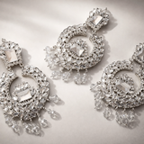 Silver Tikka and Earrings Kundan Set | Women Jewelry | Wedding Jewelry & Sets | New