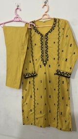 Kayseria | Women Branded Kurta | Mustard | Large | Preloved