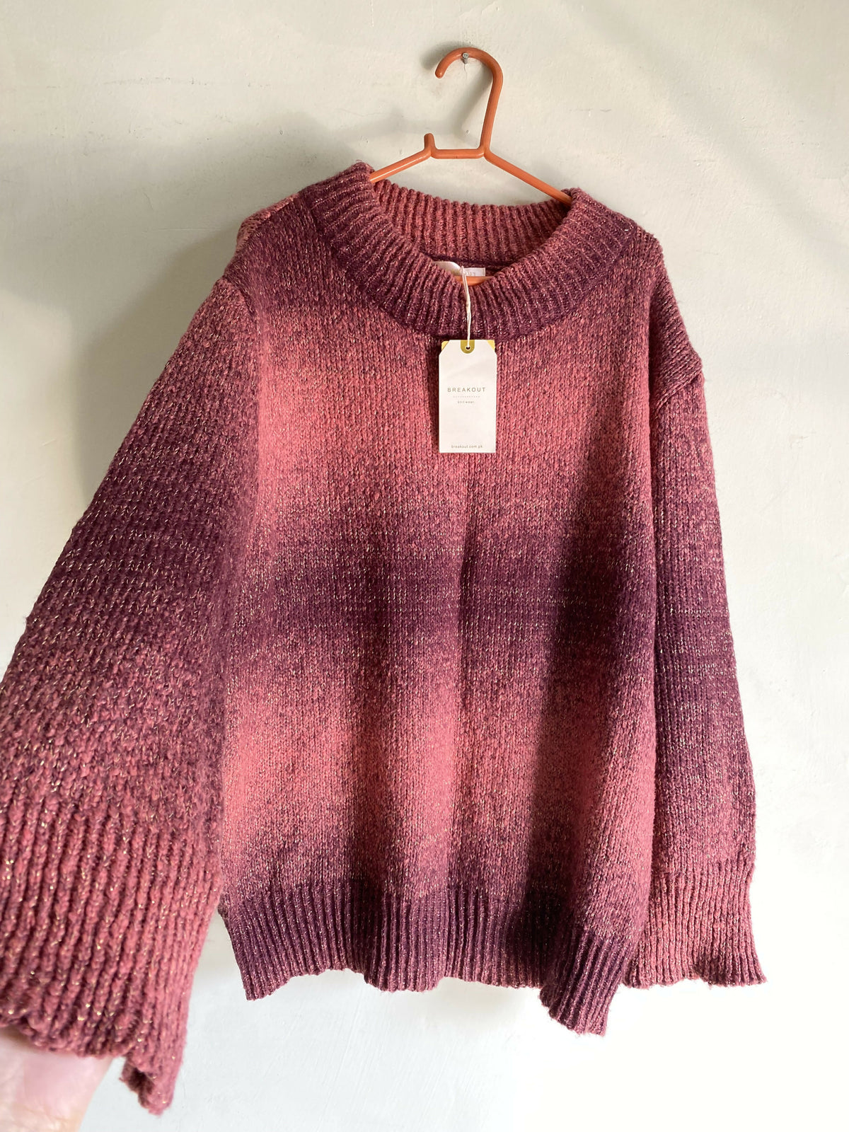 Breakout | Knitted Sweater | Maroon | Large | Brand New