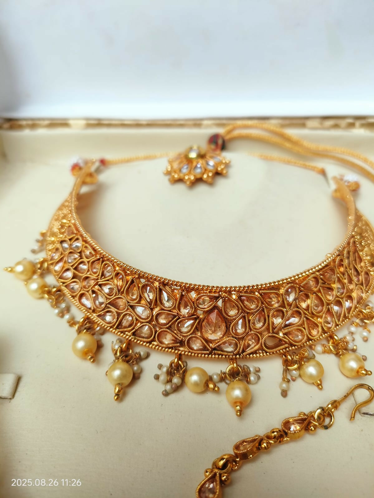 Kundun With Pearls | Women Jewelry | Wedding Jewelry & Sets | Worn Once